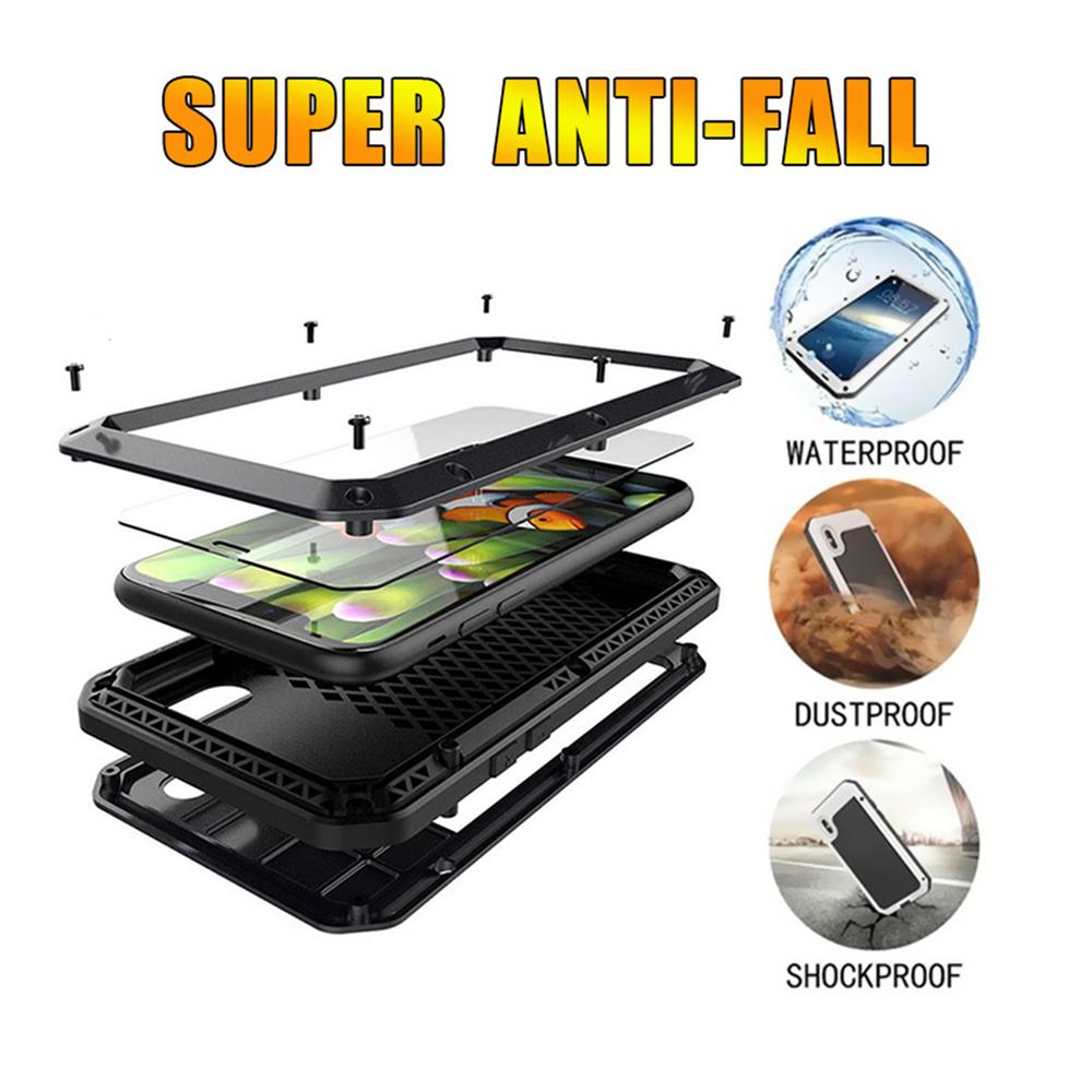 Luxury Doom Armor Waterproof Metal Aluminum Phone Case For iPhone