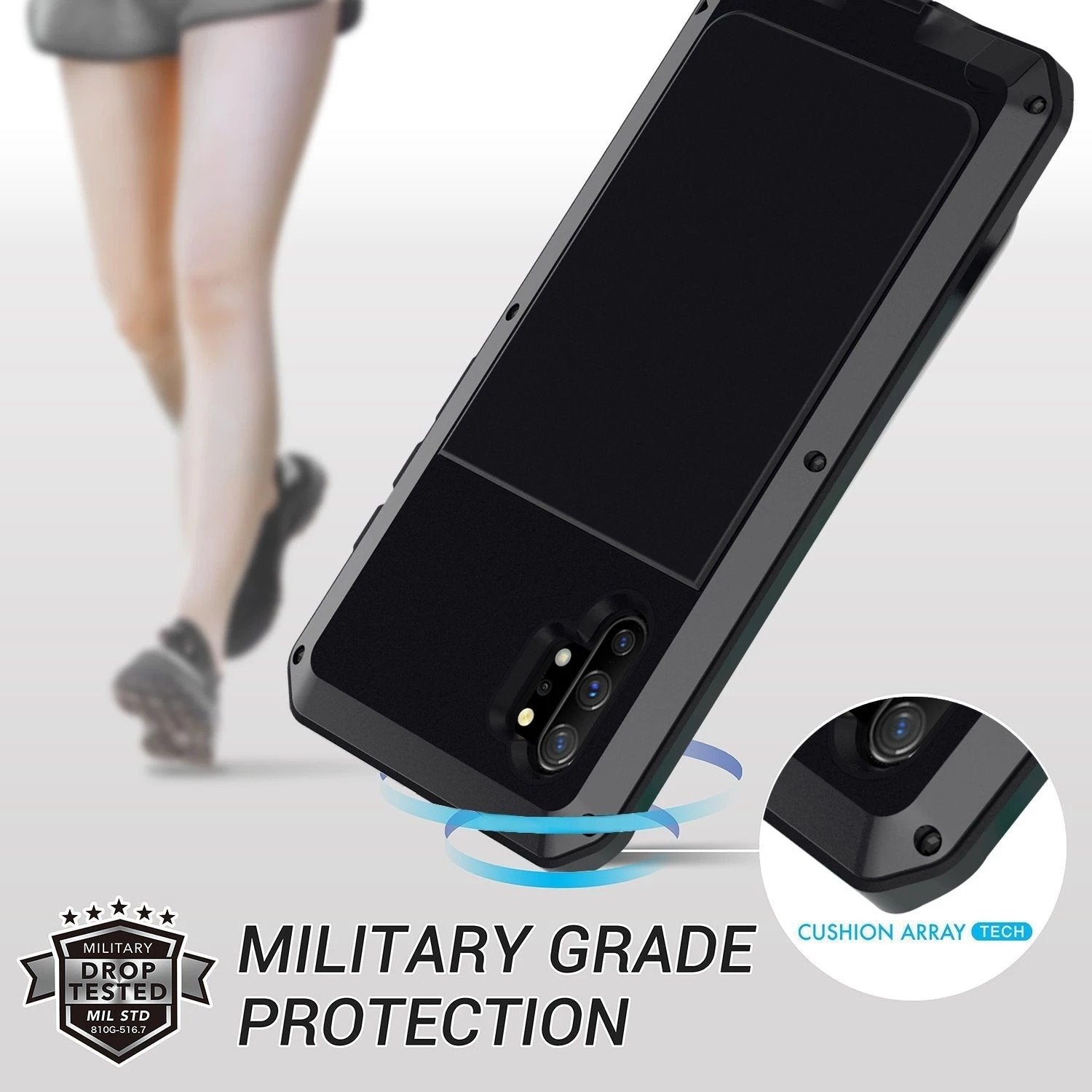 Luxury Doom Armor Waterproof Metal Aluminum Phone Case For iPhone