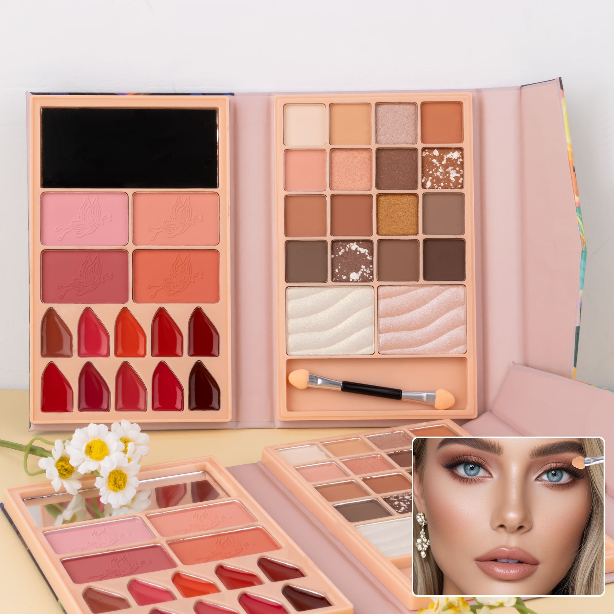 URATM New Makeup Book with Free Makeup Brush