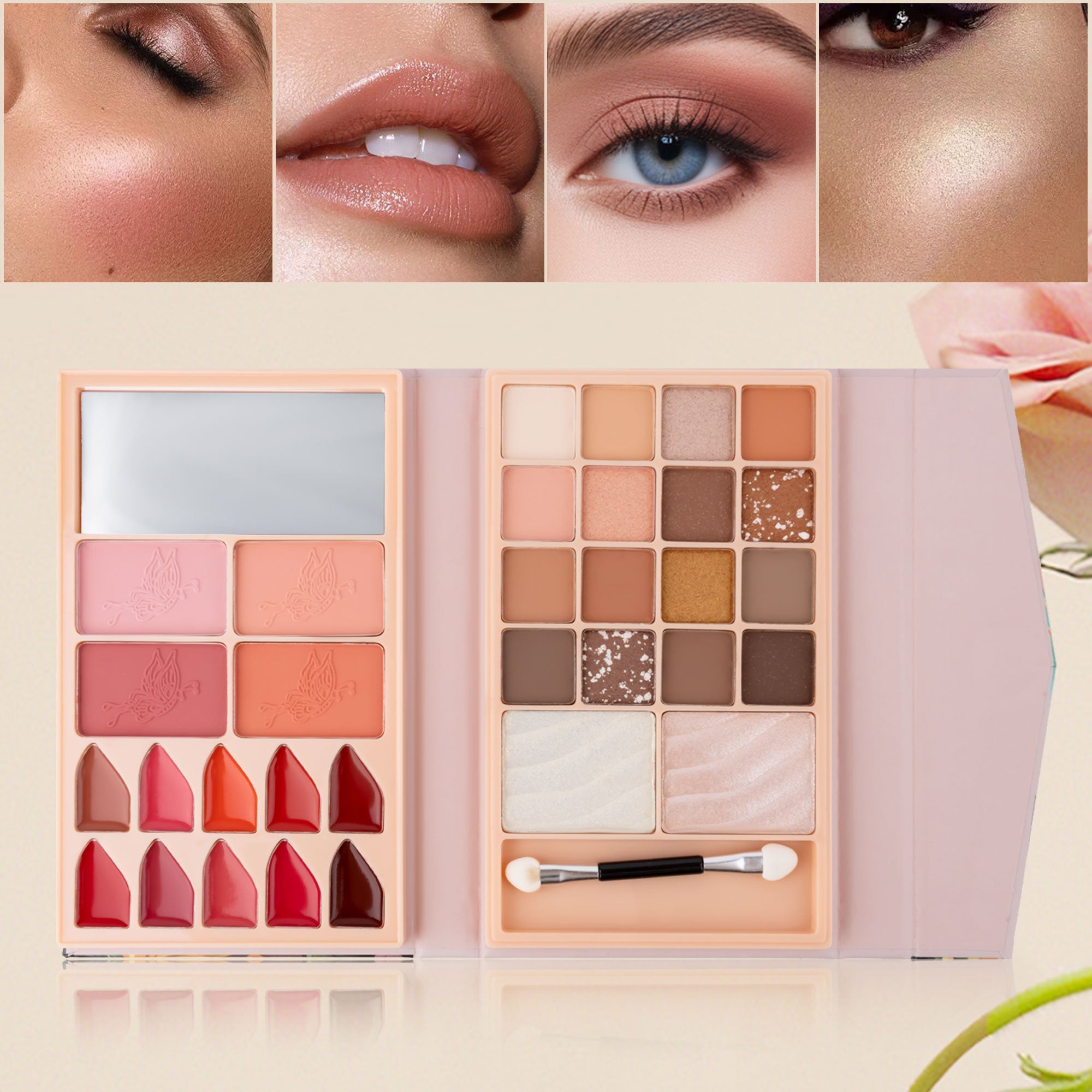 URATM New Makeup Book with Free Makeup Brush