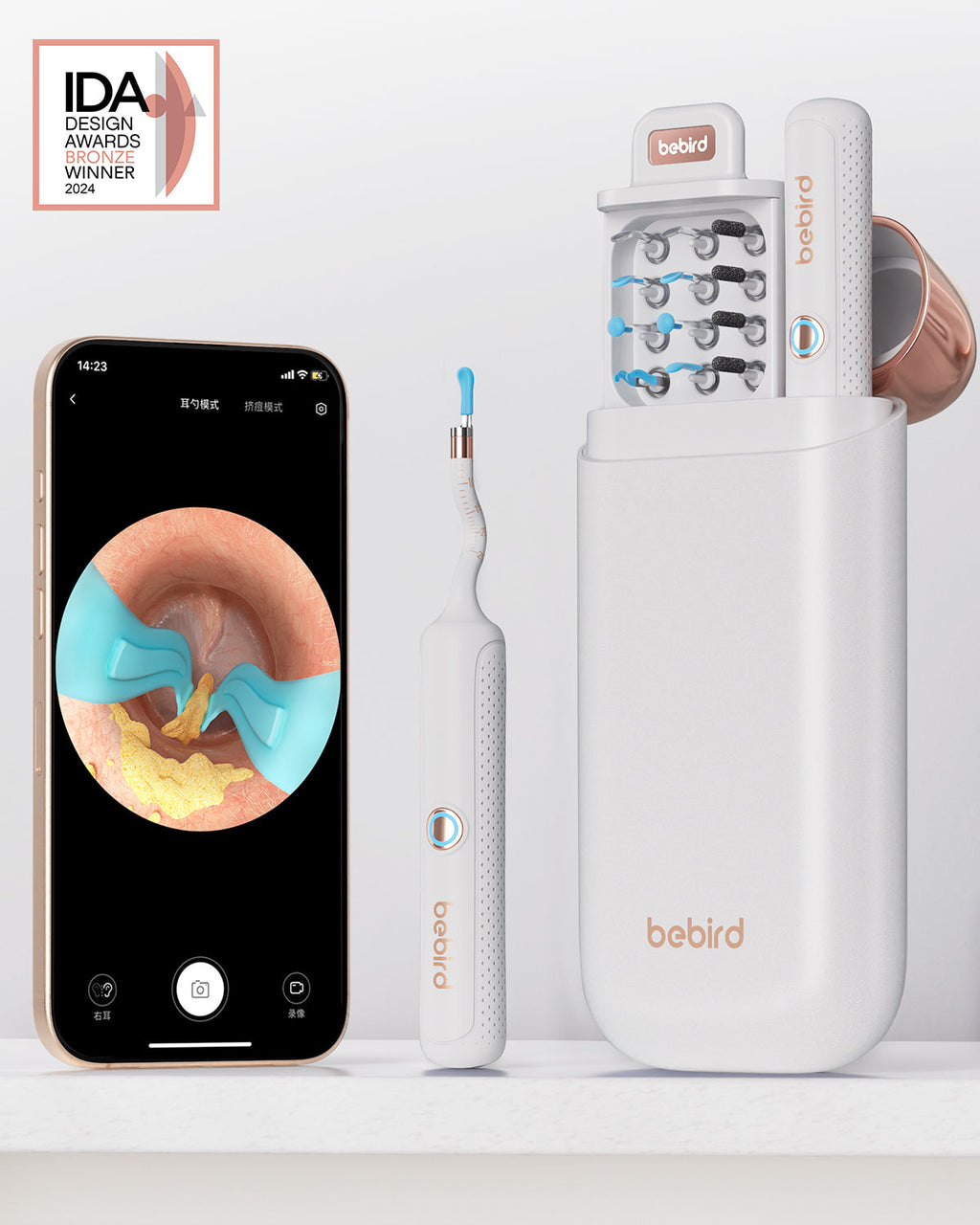 Bebird EarSight Plus Flexible Otoscope Light - Ear Wax Removal Tools with Camera