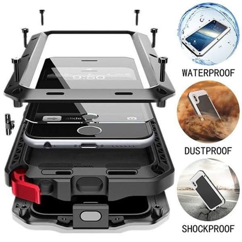 Luxury Doom Armor Waterproof Metal Aluminum Phone Case For iPhone