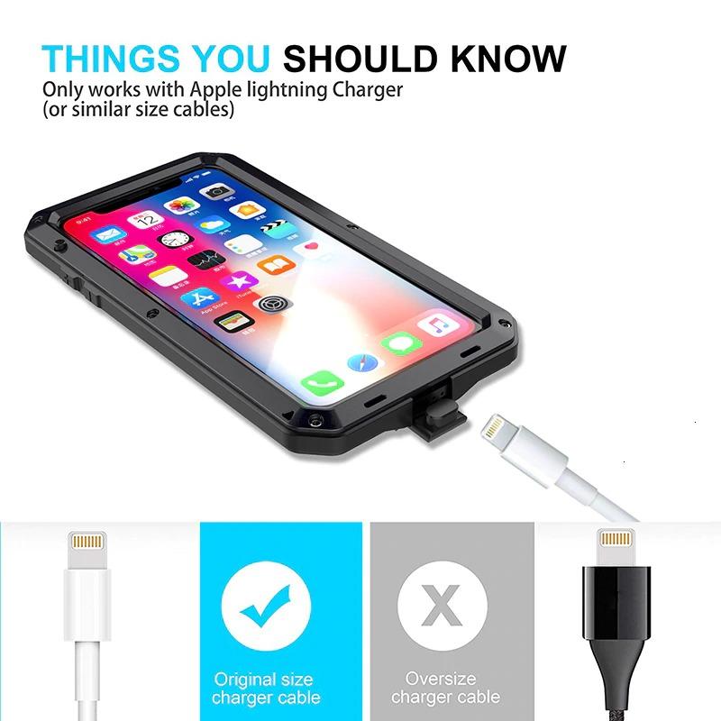 Luxury Doom Armor Waterproof Metal Aluminum Phone Case For iPhone