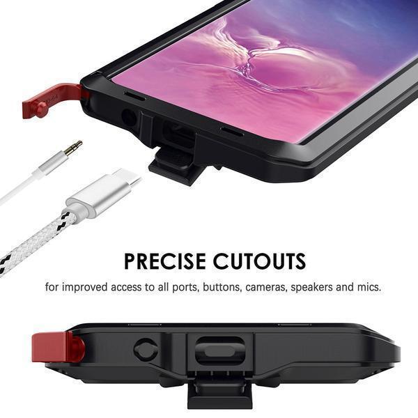 Luxury Doom Armor Waterproof Metal Aluminum Phone Case For Samsung