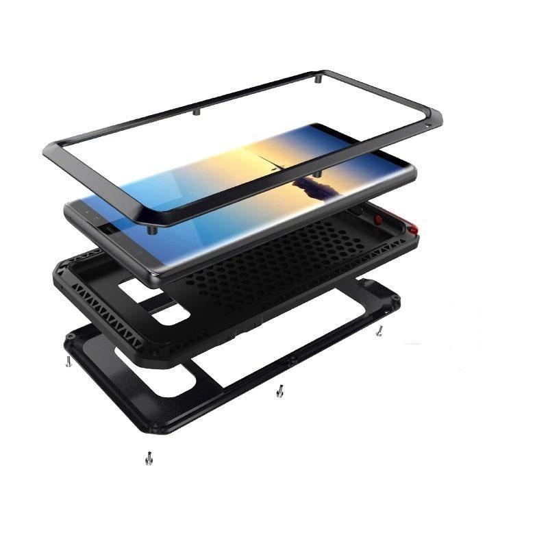 Luxury Doom Armor Waterproof Metal Aluminum Phone Case For Samsung